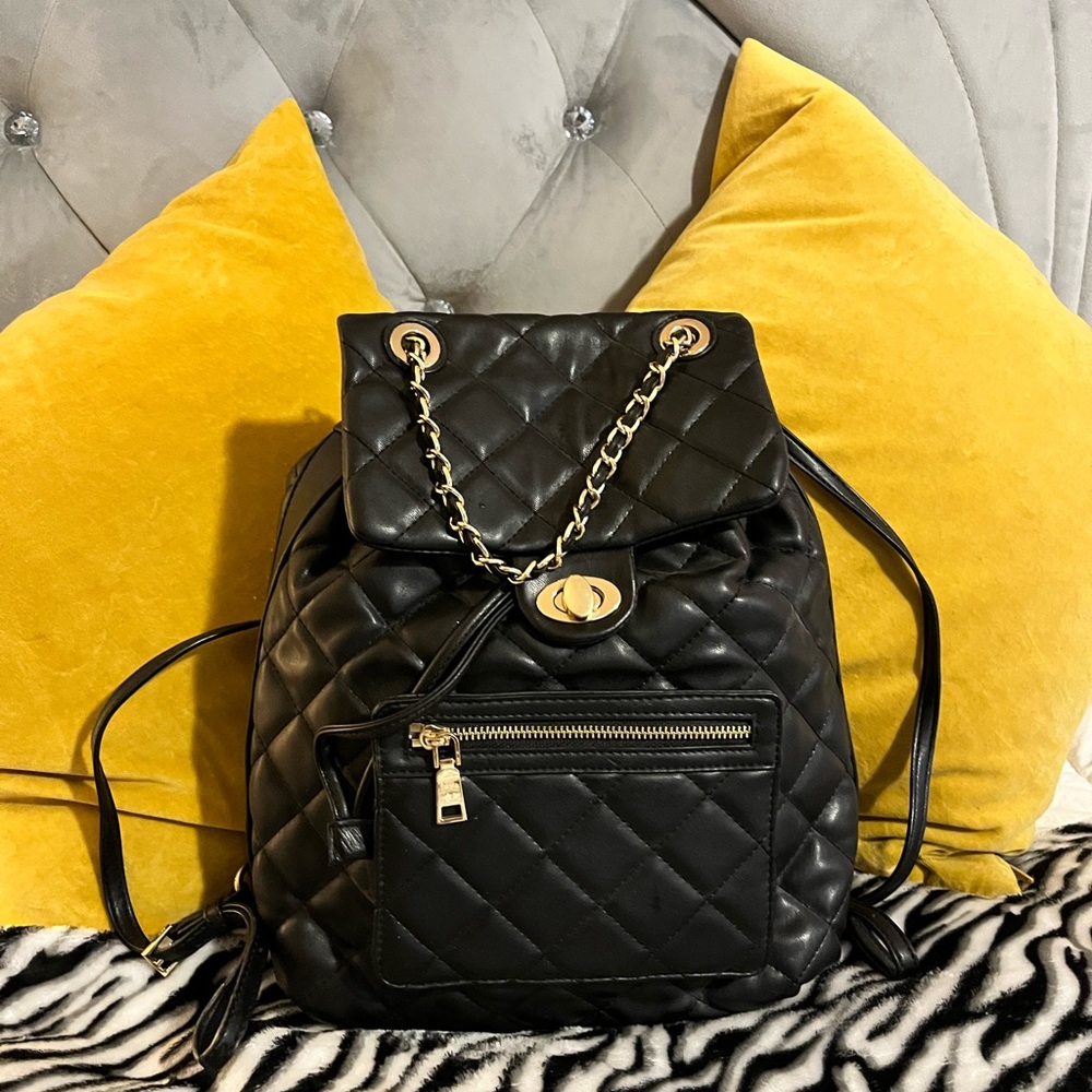 Vegan leather backpack